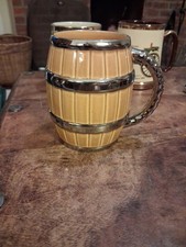 Vintage Wade Tan & Chrome