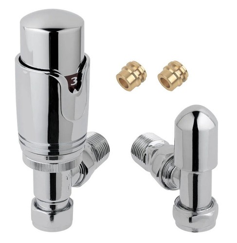 Angled thermostatic radiator - angled,