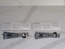 HORNBY RAILWAYS OO GAUGE R612 & R613 STEEL POINTS X2  FAST POST Cardboard Sleeve