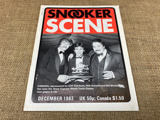 SNOOKER SCENE DECEMBER 1982 EDITION MAGAZINE-CLIFF THORBURN & KIRK STEVENS