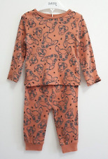 Disney Baby Girls Dark Peach Pyjamas Bambi Thumper Character PJs Set 6-9 Months