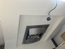 Off White Electric Fire and Surround Electric Fireplace Suite