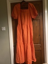 Tesco F&F Orange Midi Dress