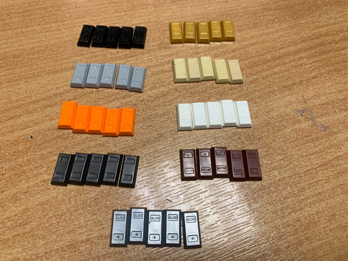 Genuine lego 1x2 ingot - 1x2, (