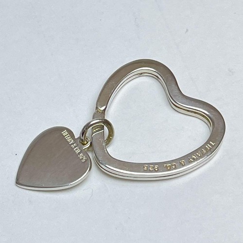 Tiffany double heart keyring - heart,