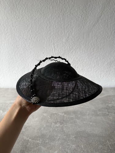 Black wide brim occasion - brim,