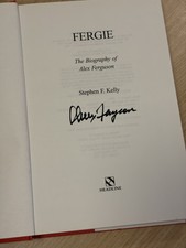 Sir Alex Ferguson Hand Signed FERGIE Biography Book + Official COA & PSA Card
