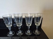 Vintage Set Of 4 Cut Crystal