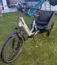 CUBE E TRIKE HYBRID FAMILY 750 Grey and Black - Carries 2 Children or Cargo.