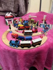 Thomas The Tank Wooden Bundle, Track Trains Hospital Harold Cranes & Access