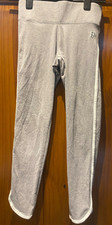 Ladies VICTORIA'S SECRET grey 'pink yoga' leggings with motif, size XS
