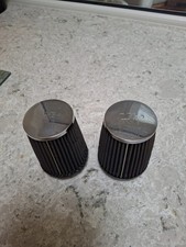 K&N cone air filters, pair, used.