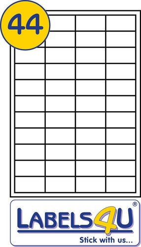 500 sheets labels 44 - 500,