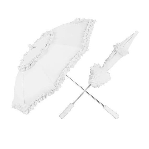 White belle epoque umbrella - white,