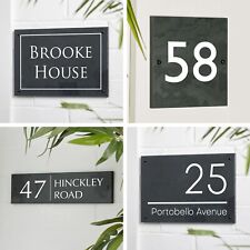 Engraved Slate House Sign