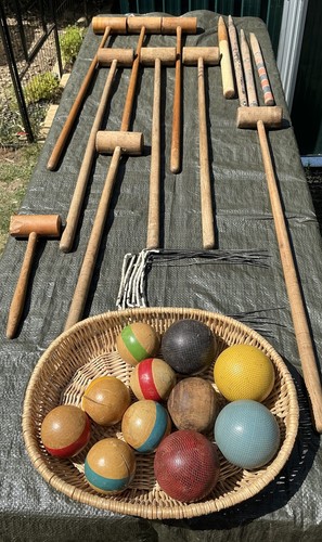 Croquet set garden game - set,