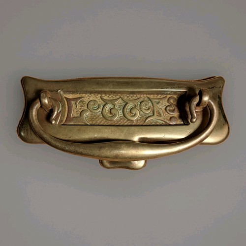 Antique art nouveau brass - art,