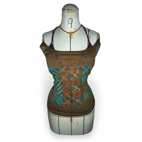 Y2k legatte italy brown - brown, tribal