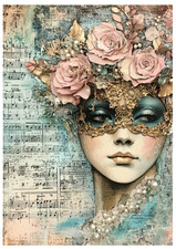 1 x  A4 Rice Paper Decoupage -