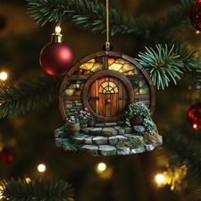 Hobbit Door Ornament Christmas House Miniature