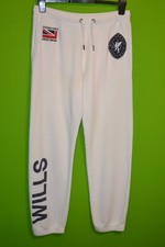 Jack Wills men's white classic fit joggers size small