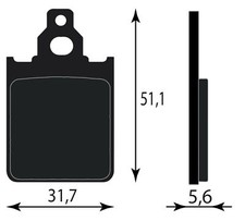 Front brake pad - brake, lml