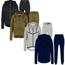 Boys Skinny Slim Fit Kids Fashion Tracksuit Junior Fleece Jogging Bottom Hoodie