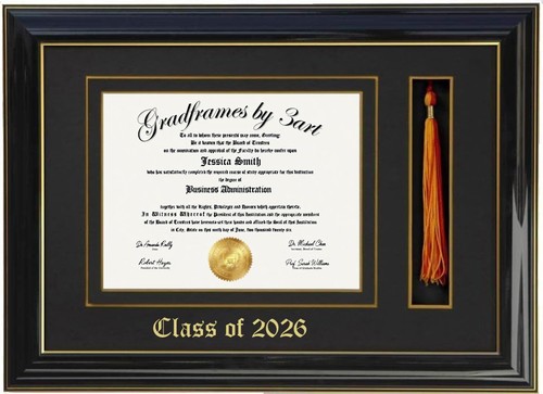 Diploma frame with - with, tassel