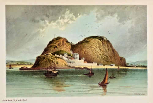 Old antique print dumbarton - ,