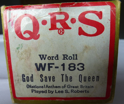 Pianola word roll god save - pianola,