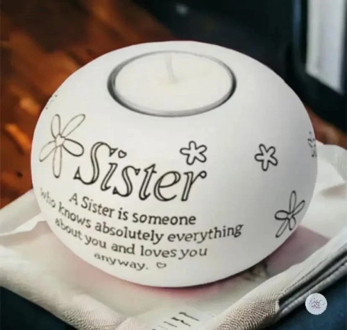 Sister tea light - sister, holder