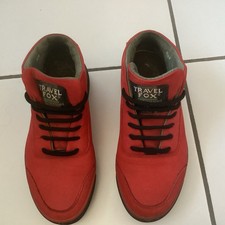 Travel Fox Vintage women’s 1980’s  Red Suede Trainers Size 37