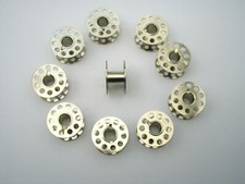 10 SEWING MACHINE METAL BOBBINS FITS TOYOTA BROTHER JANOME NEWHOME SILVER SINGER