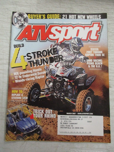 Atv sport magazine march 2007 - sport,