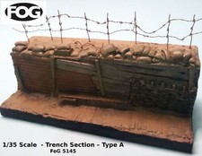 1/35 Scale  - WW1 style Trench – Type A - 200mm long, 90mm high and 70mm deep