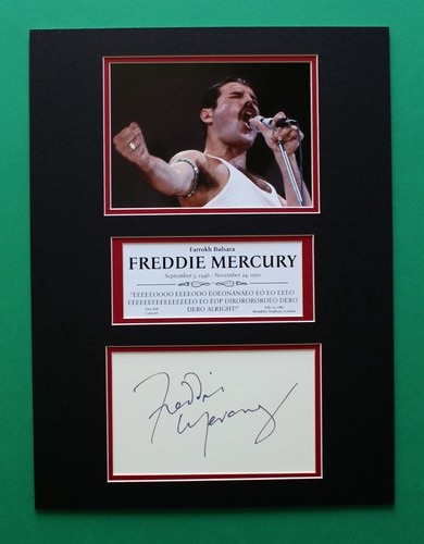 Freddie mercury autograph art - mercury,