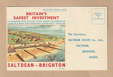 SALTDEAN ESTATE CO. circa 1930s ORIGINAL PROMOTIONAL POSTCARD. FINE CONDITION