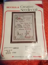 Bucilla Cross-stitch sampler Creative Needlecraft Kit -A Family Together  743