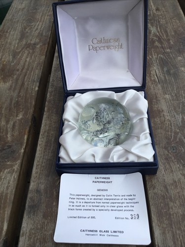 Caithness paperweight genesis - caithness,