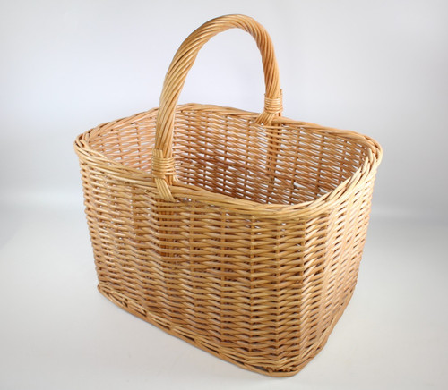 Wicker shopping basket - wicker, with