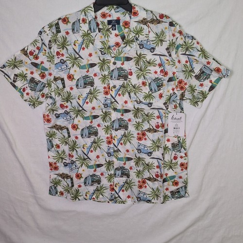 Nwt surf themed hawaiian shirt - nwt,