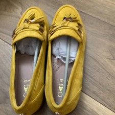 Moda In Pelle Mustard Suede
