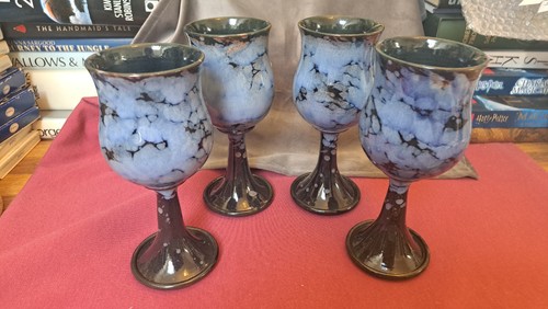 Ewenny blue glazed pottery - ewenny, blue-glazed
