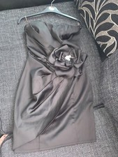 lipsy dress little black boob tube strapless zip brand nee no tags 