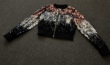 H&M Girls Sequin Cardigan Size