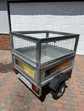 Erde 102 Tipping Trailer With High Side Extensions, Jockey Wheel And Covers