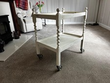 Antique shabby chic painted victorian tea trolley