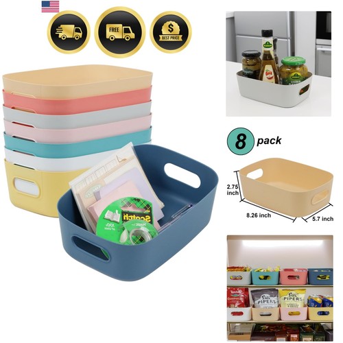 Storage bins plastic organizer - plastic,