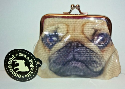 Pug face coin purse - coin,