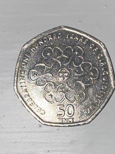 50p coin girl - coin,
